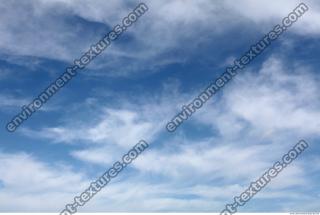 Photo Texture of Blue Clouded Clouds